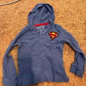 BOGO Superman Blue Kids Hoodie